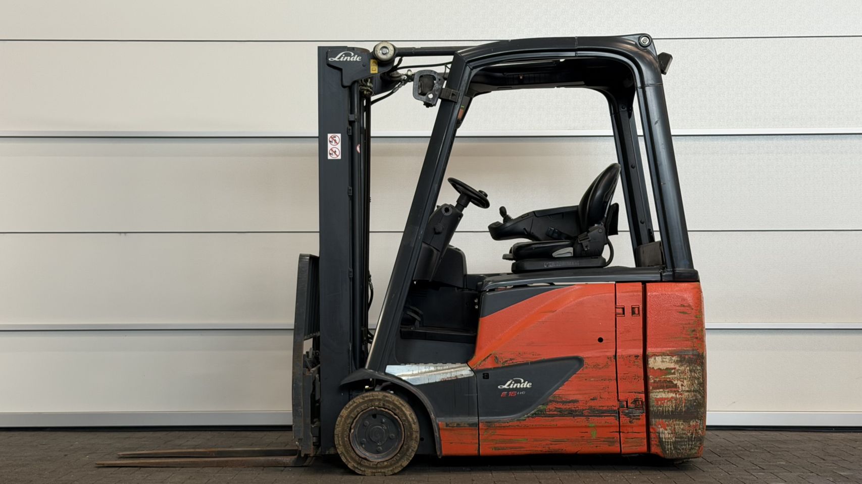 Elektrische heftruck Linde E16H-02, Triplex, Sideshift