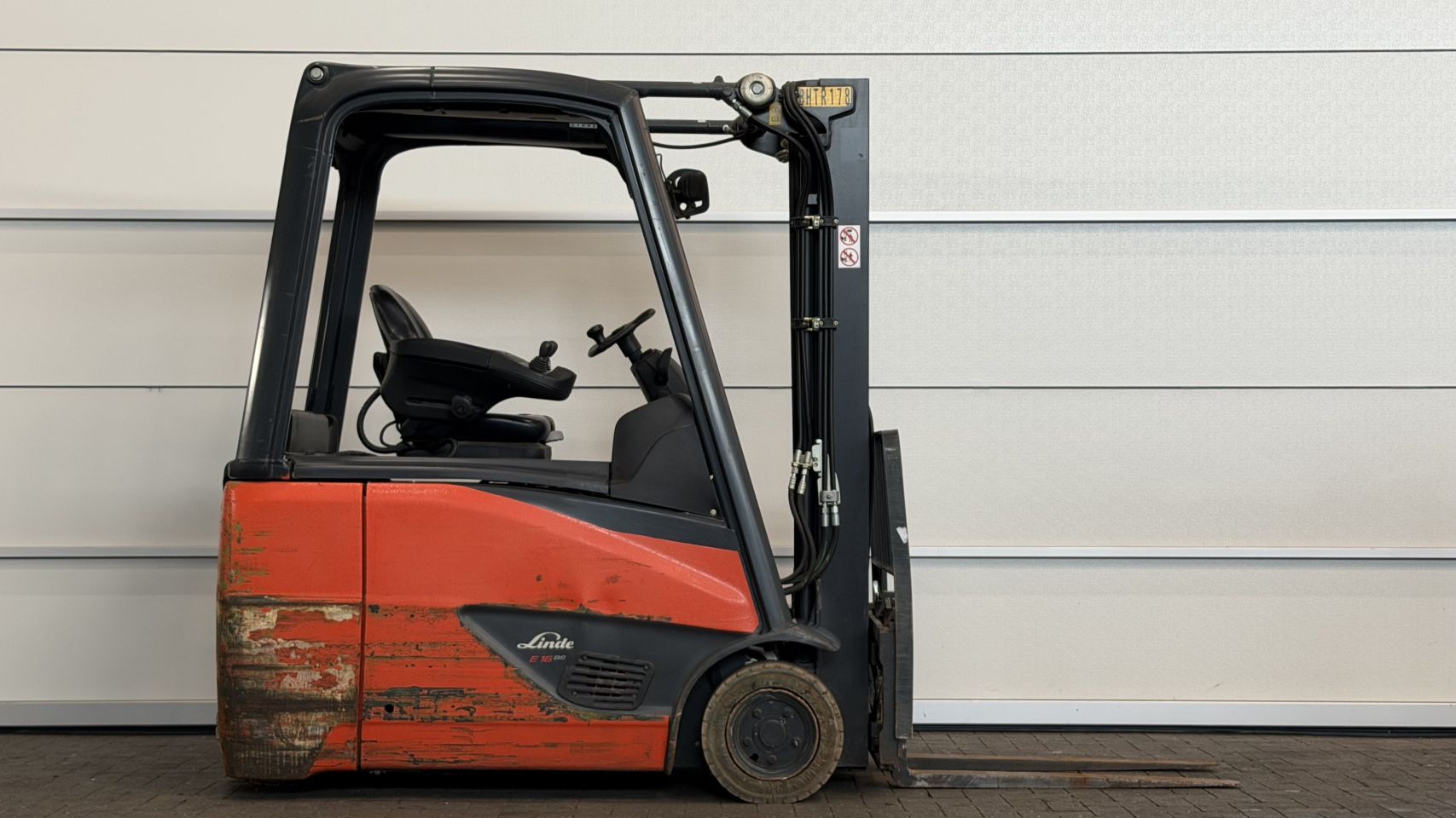 Elektrische heftruck Linde E16H-02, Triplex, Sideshift
