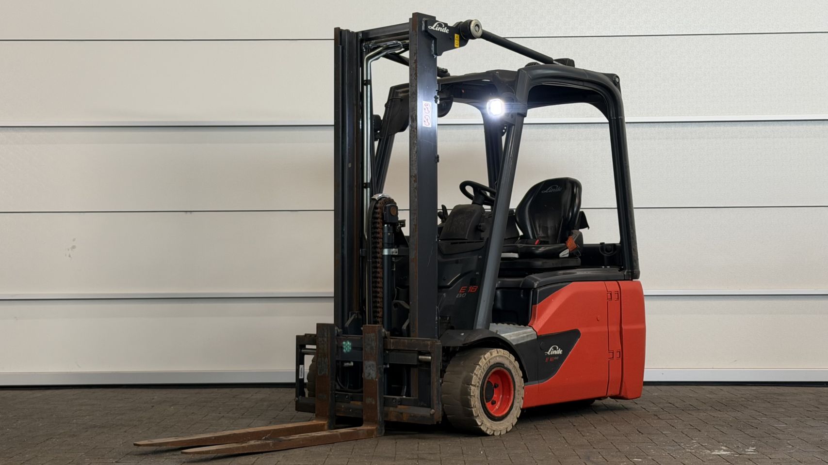 Elektrische heftruck Linde E18-02, Freelift, Sideshift
