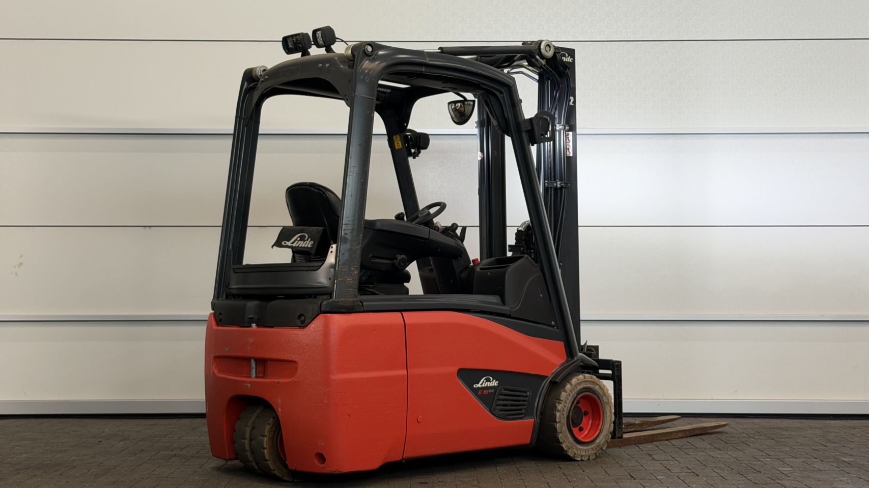 Elektrische heftruck Linde E18-02, Freelift, Sideshift