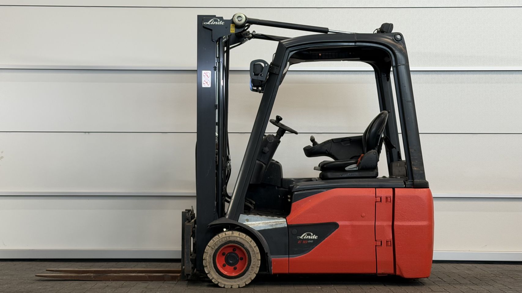 Elektrische heftruck Linde E18-02, Freelift, Sideshift
