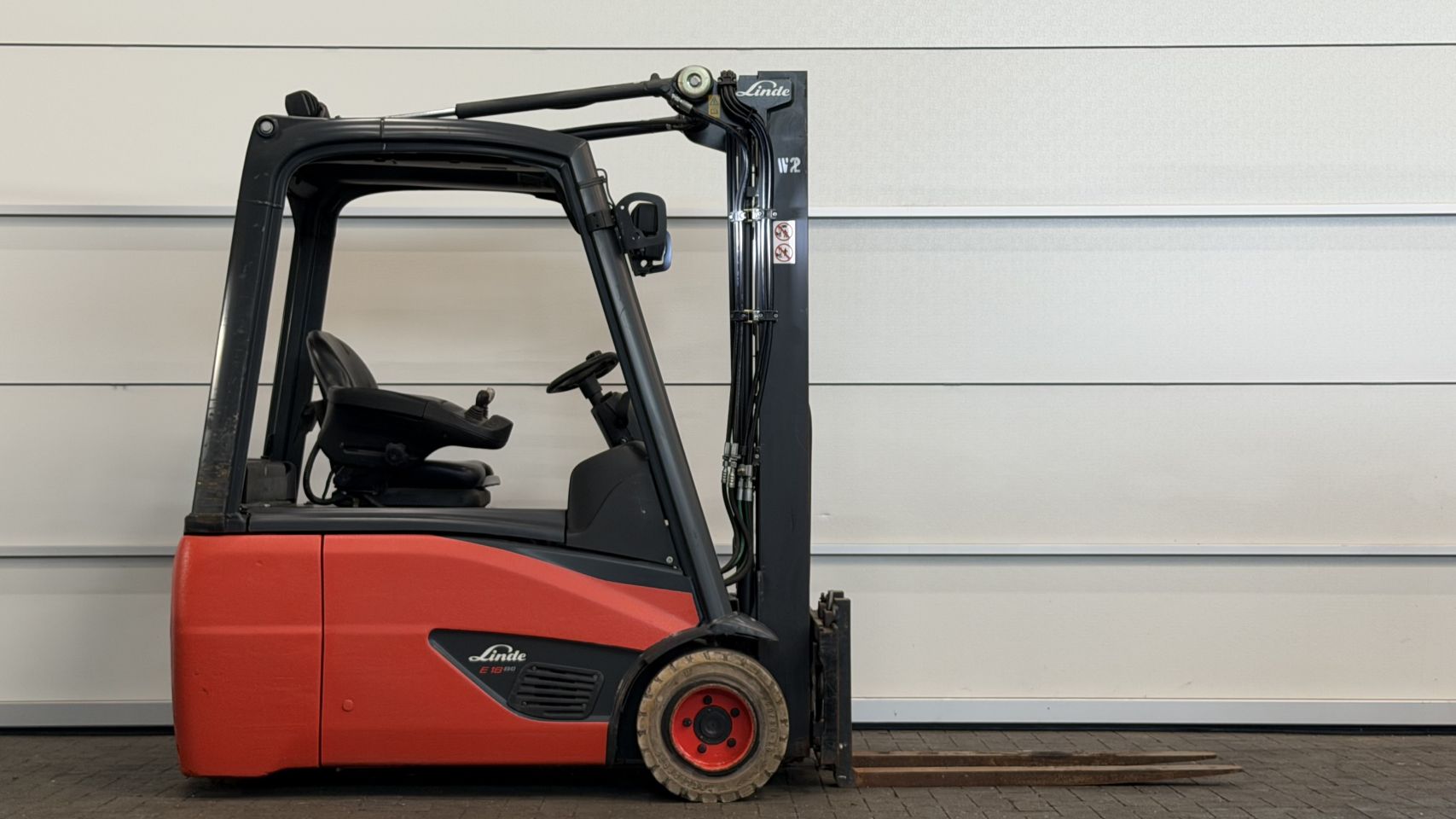Elektrische heftruck Linde E18-02, Freelift, Sideshift