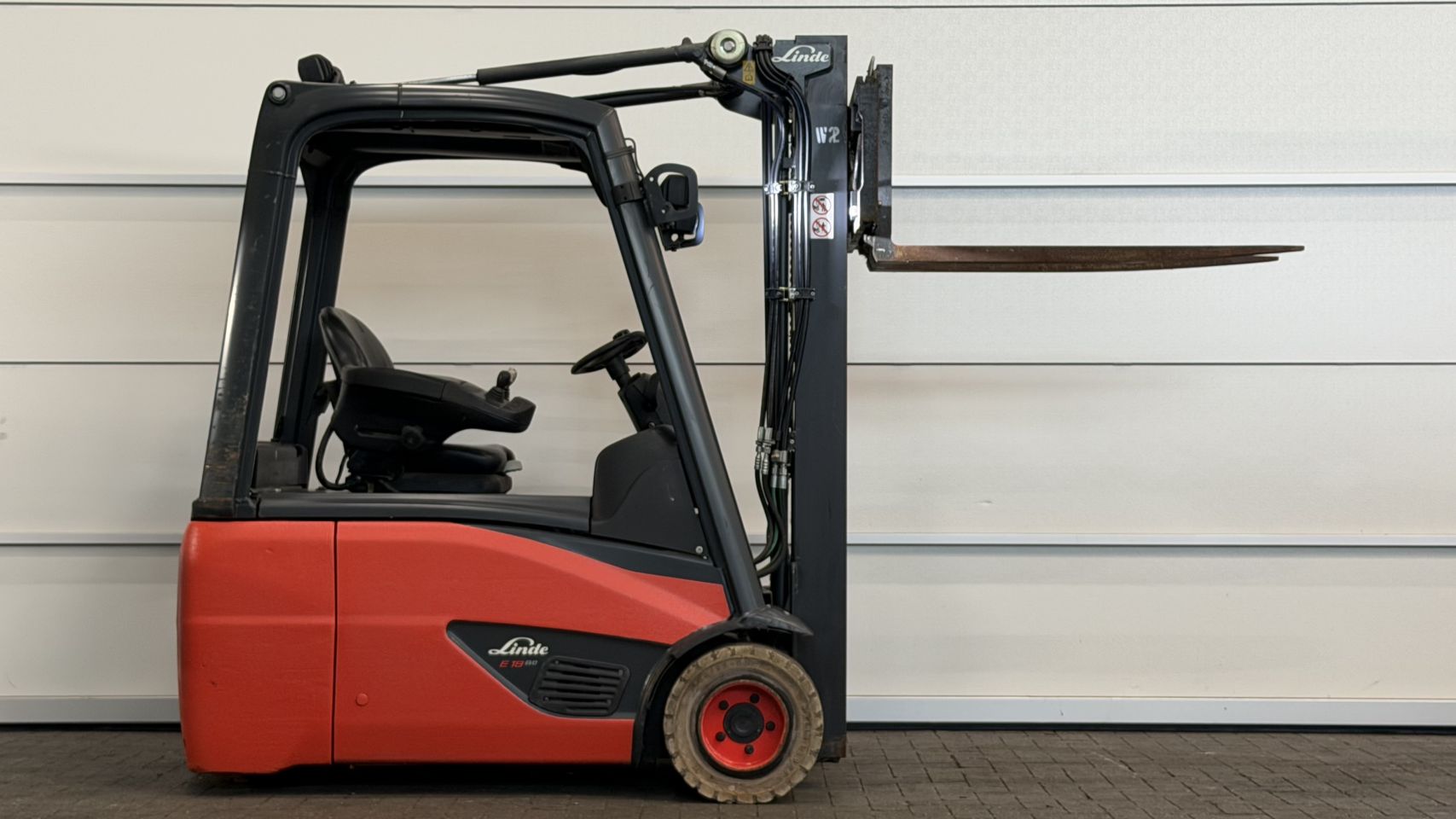 Elektrische heftruck Linde E18-02, Freelift, Sideshift