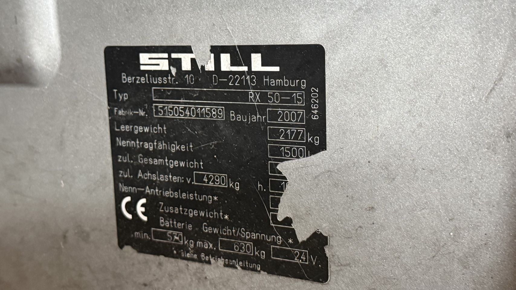 Elektrische heftruck Still RX50-15, Accu 2020