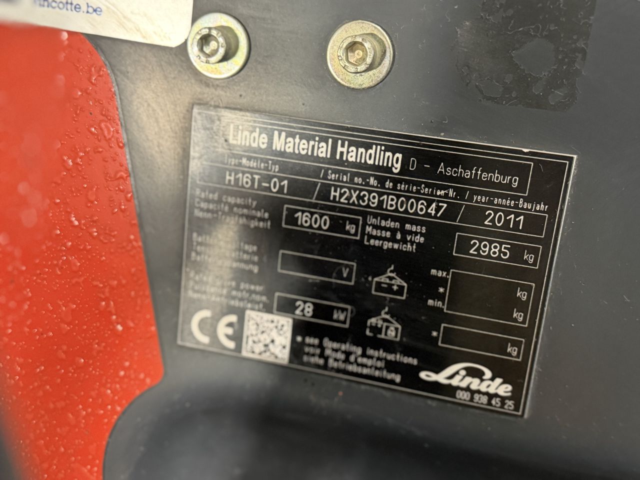 LPG heftruck Linde H16T-01