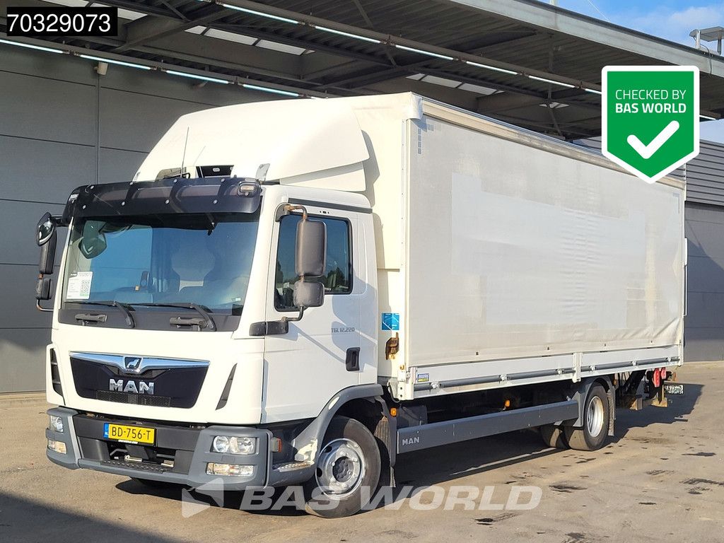MAN TGL 12.220 4X2 12tons curtainsides 1000kg Ladebordwand Automatic Euro 6