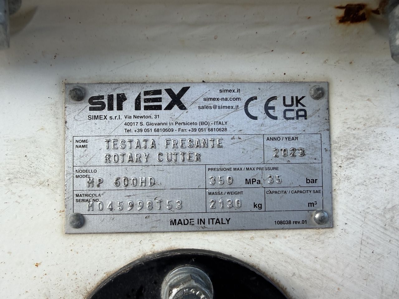 Simex HP600 HD Asfaltfrees kraan