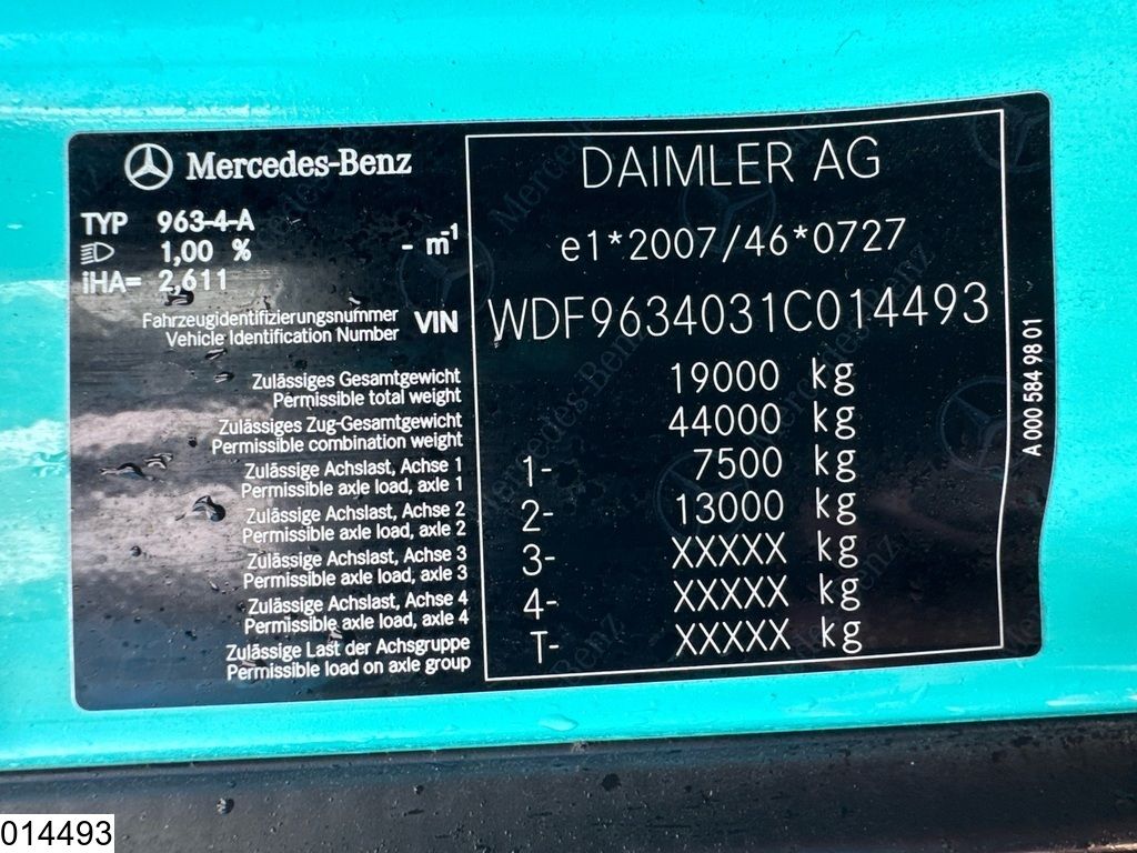 Mercedes Actros 1848 EURO 6, Retarder, PTO, ADR, Standairco