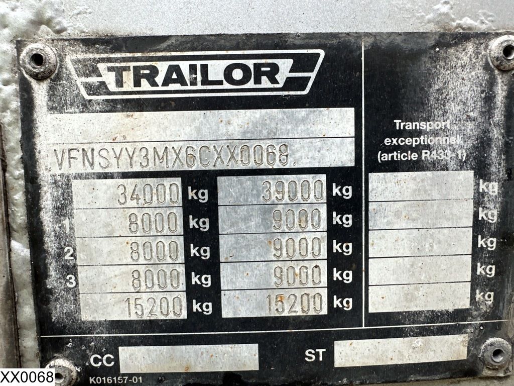 Trailor Fuel 40119 Liter, 7 Compartments