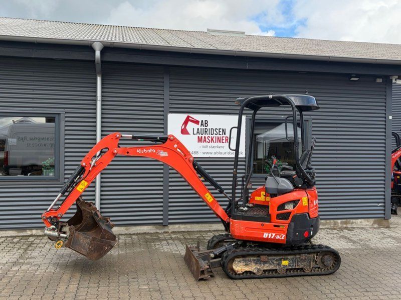 Kubota U17-3 U17-3 minigraver Årgang  kun 979 timer m/ti