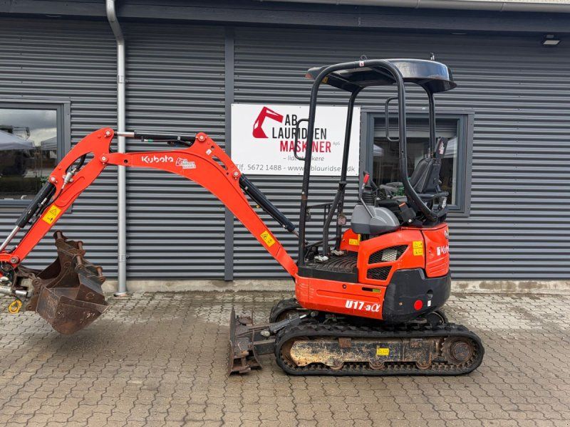 Kubota U17-3 U17-3 minigraver Årgang  kun 979 timer m/ti