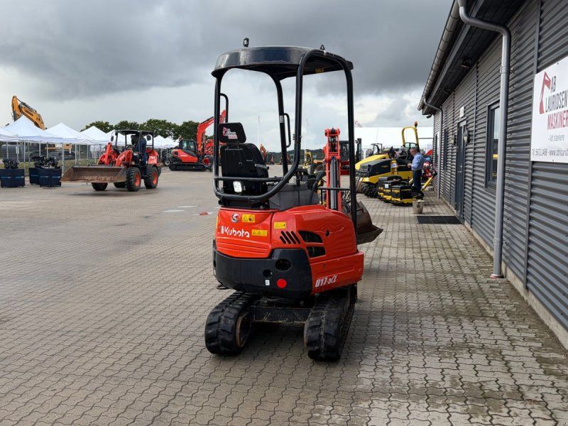 Kubota U17-3 U17-3 minigraver Årgang  kun 979 timer m/ti