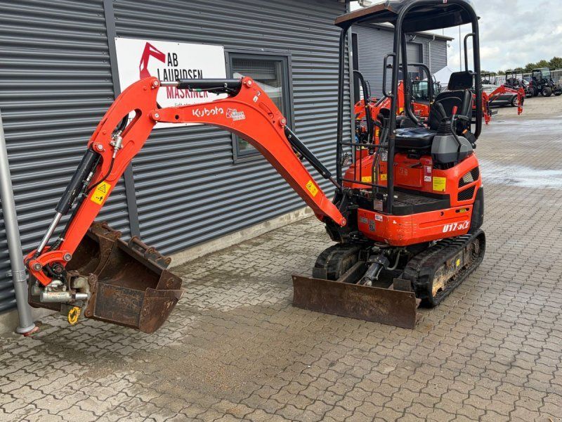 Kubota U17-3 U17-3 minigraver Årgang  kun 979 timer m/ti