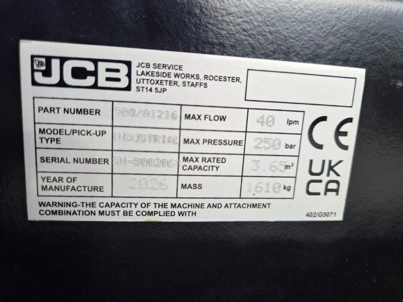 JCB Hochkippschaufel für große Radlader Volvo Schnellwechsler