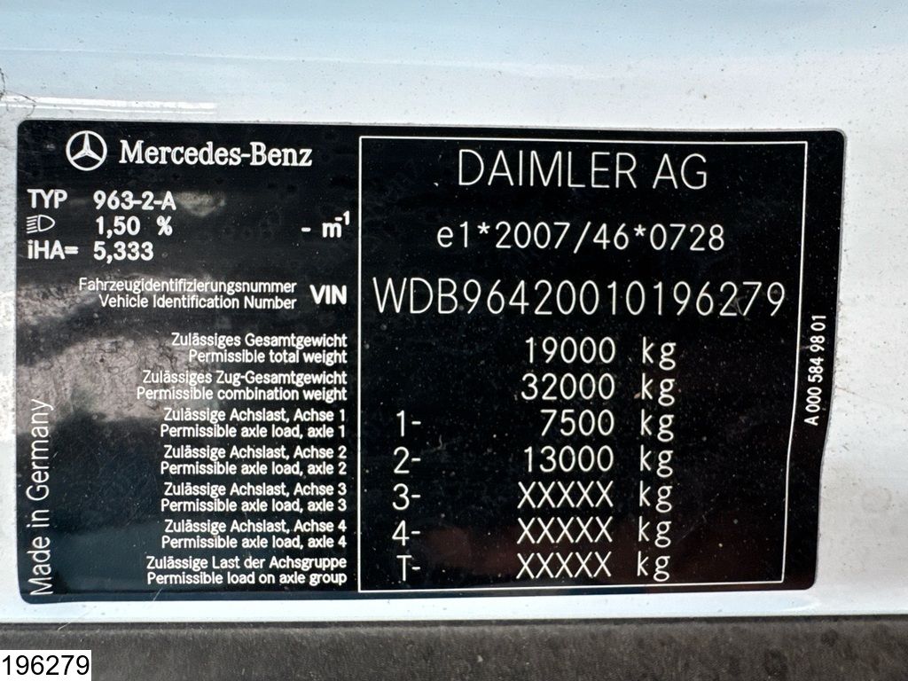 Mercedes Arocs 1830 EURO 6, Liebherr 5m3, Steel, Hub reduction