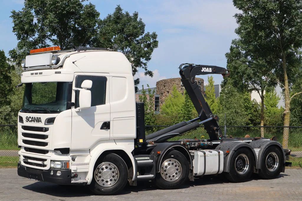 Scania R580 V8 8X4 RETARDER BIG AXLES HOOKLIFT FULL AIR
