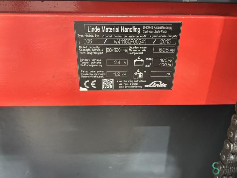 Stapler Elektrisch Linde D06 2015