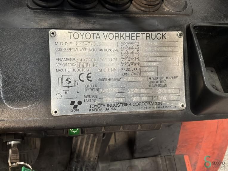 Gabelstapler Diesel Toyota 42-7 FD 35 2006