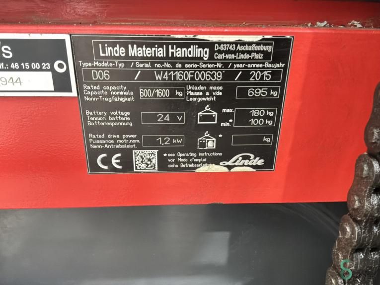 Stapler Elektrisch Linde D06 2015 Doppelstock