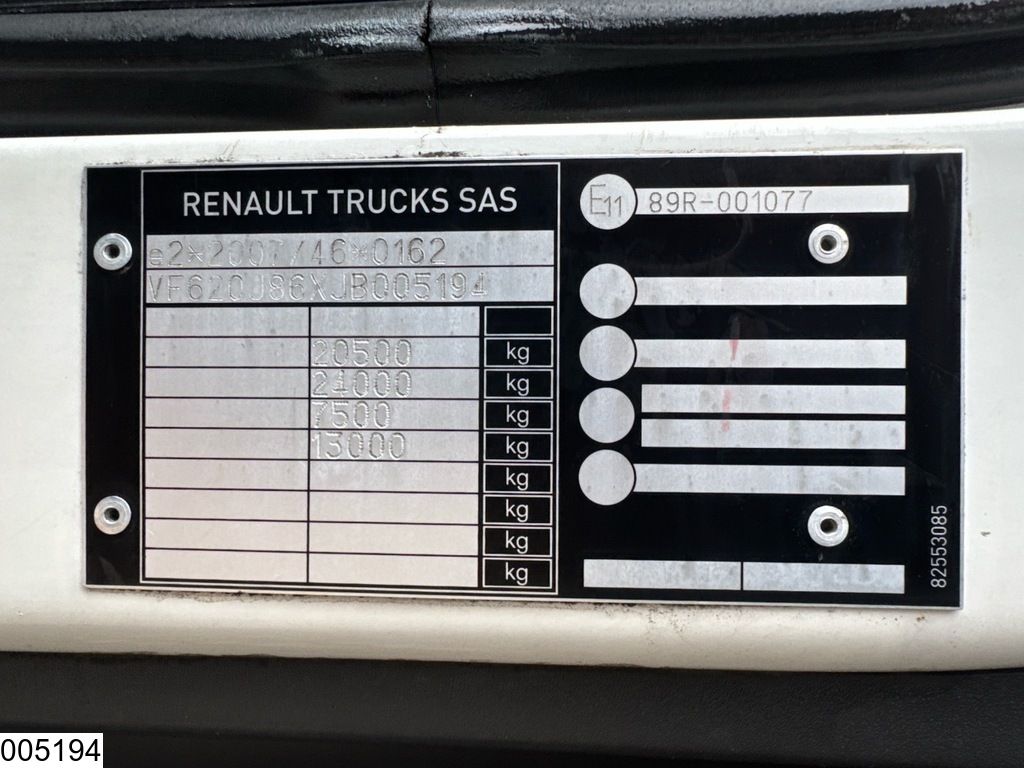 Renault D Wide 320 EURO 6, Dhollandia DHLM.20