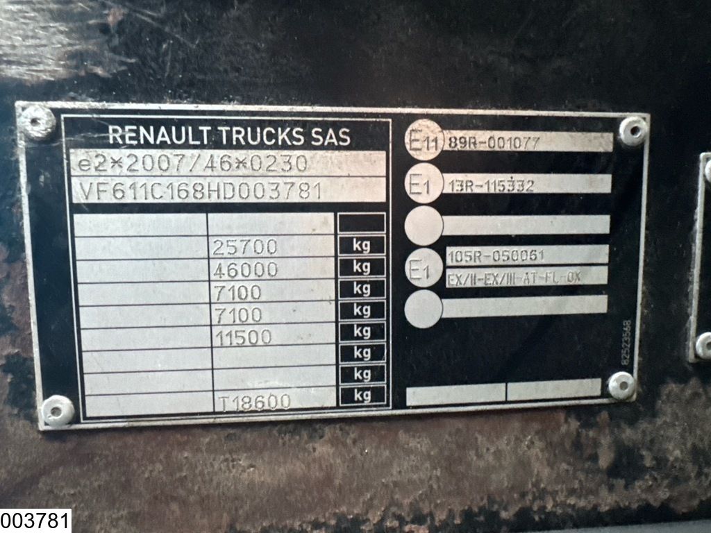 Renault T 460 6x2, EURO 6, ADR, PTO, Hydraulic, RHD