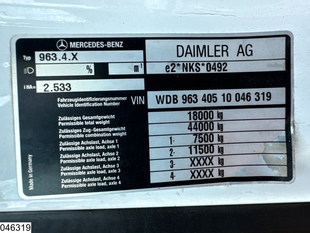 Mercedes Actros 1845 EURO 6, Standairco, Combi, Lohr, Eurolohr