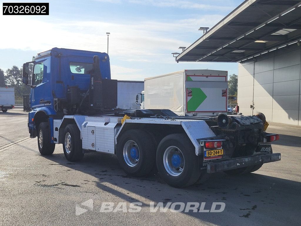 Mercedes Arocs 3245 8X4 HIAB XR26Z56 containersystem Steel Suspension Big-Axle Retarder Euro 6