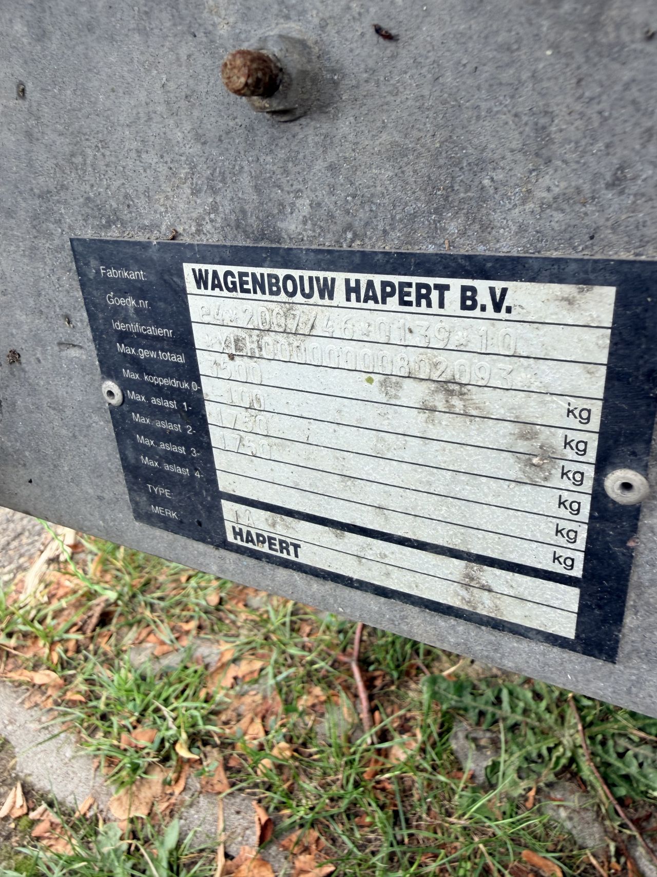 Hapert machine transporter