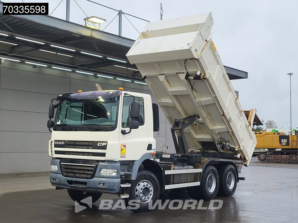 DAF CF 300 6X4 10m3 3-way topper Steel suspension Big-Axle Automatic Euro 5