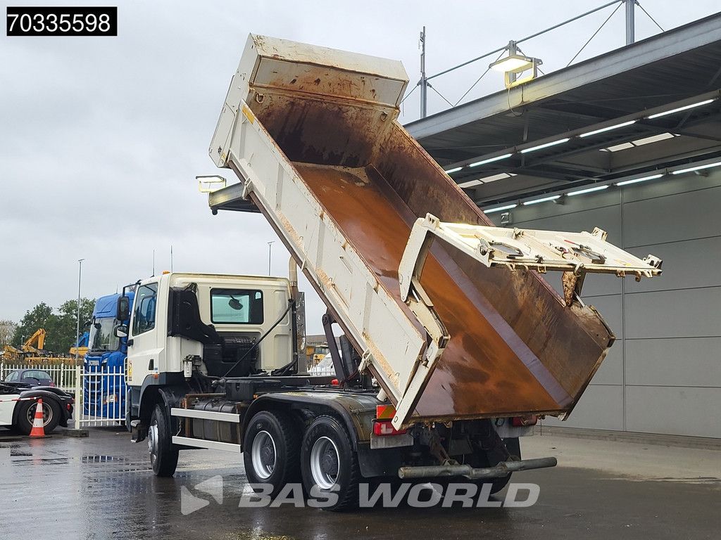 DAF CF 300 6X4 10m3 3-way topper Steel suspension Big-Axle Automatic Euro 5