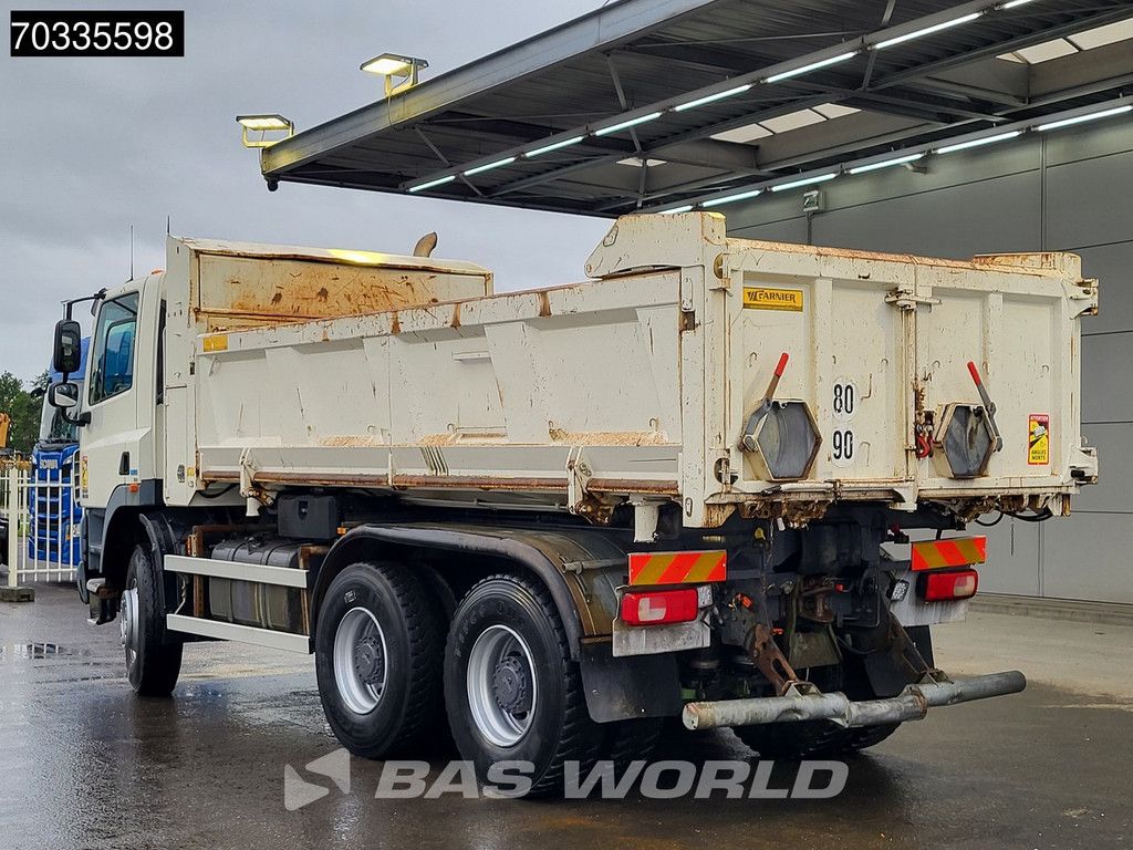 DAF CF 300 6X4 10m3 3-way topper Steel suspension Big-Axle Automatic Euro 5