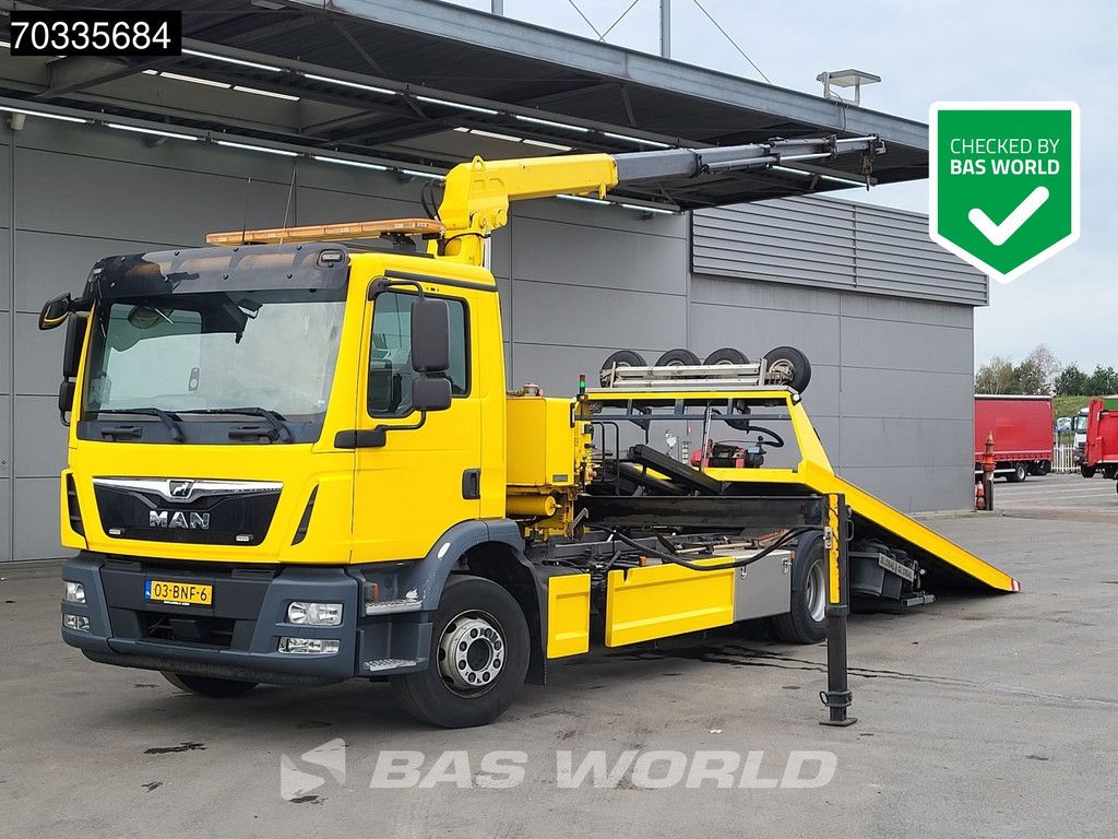 MAN TGM 15.290 4X2 Abschleppwagen Recovery truck Winch MKG HMK 131 T Crane Euro 6