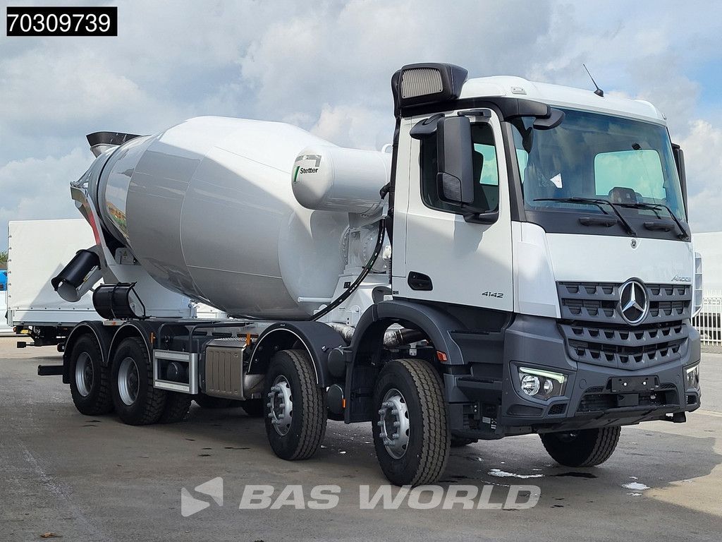 Mercedes Arocs 4142 8X4 NEW! 12m3 Stetter Mixer Steelsuspension Big-Axle Euro 6