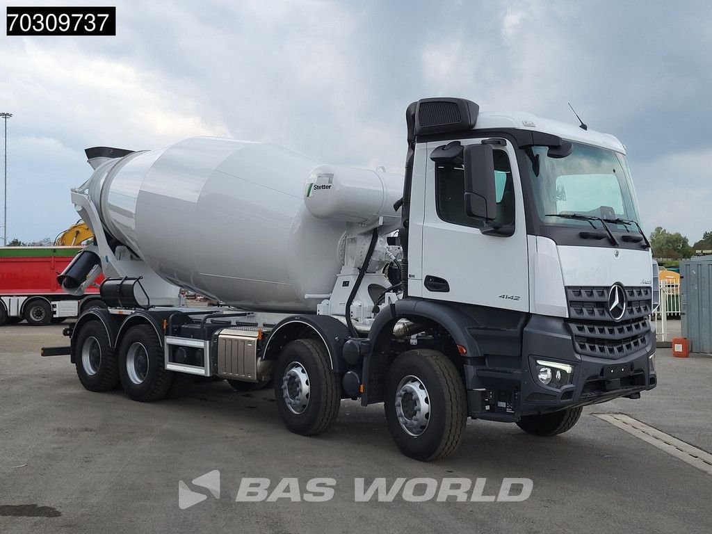Mercedes Arocs 4142 8X4 NEW! 12m3 Stetter Mixer Steelsuspension Big-Axle Euro 6