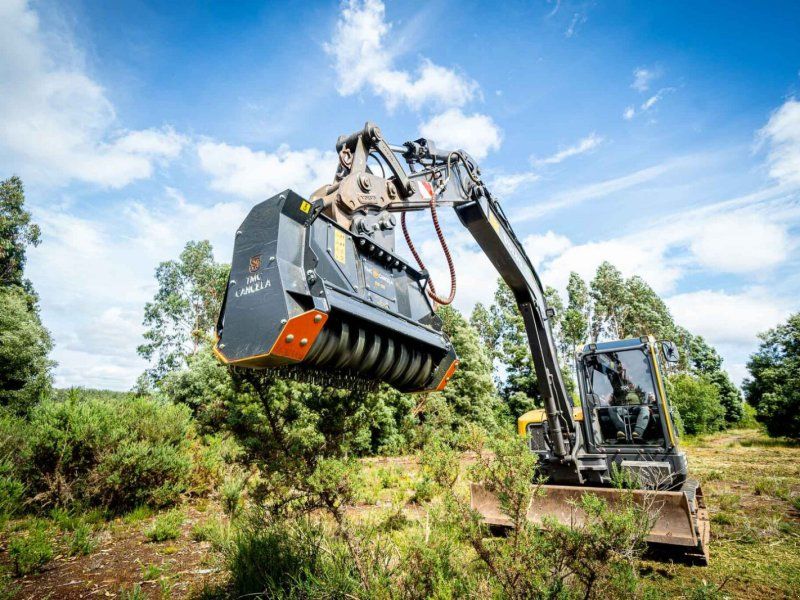 TMC Cancela THI-100 Hydraulischer Forstmulcher /Forstmulchkopf für Bagger