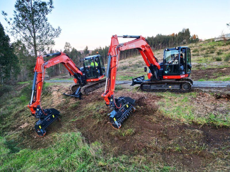 TMC Cancela THI-100 Hydraulischer Forstmulcher /Forstmulchkopf für Bagger