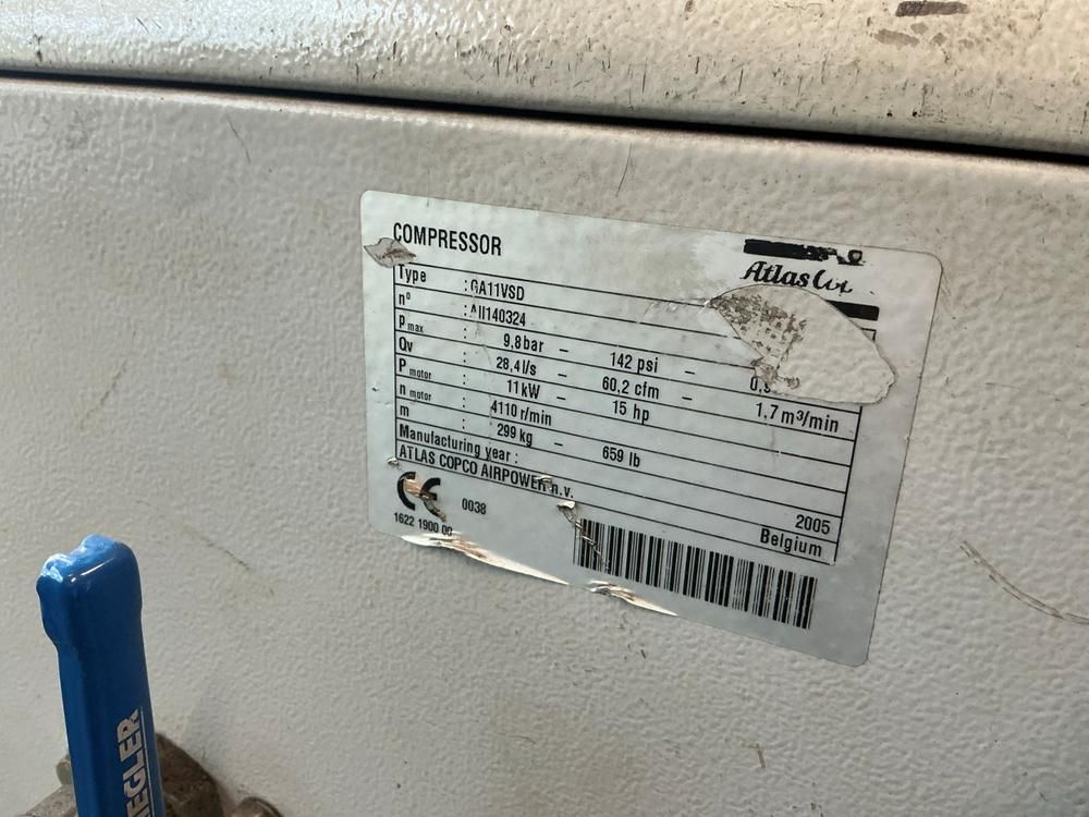 2005 Atlas Copco GA11VSD-Kompressor