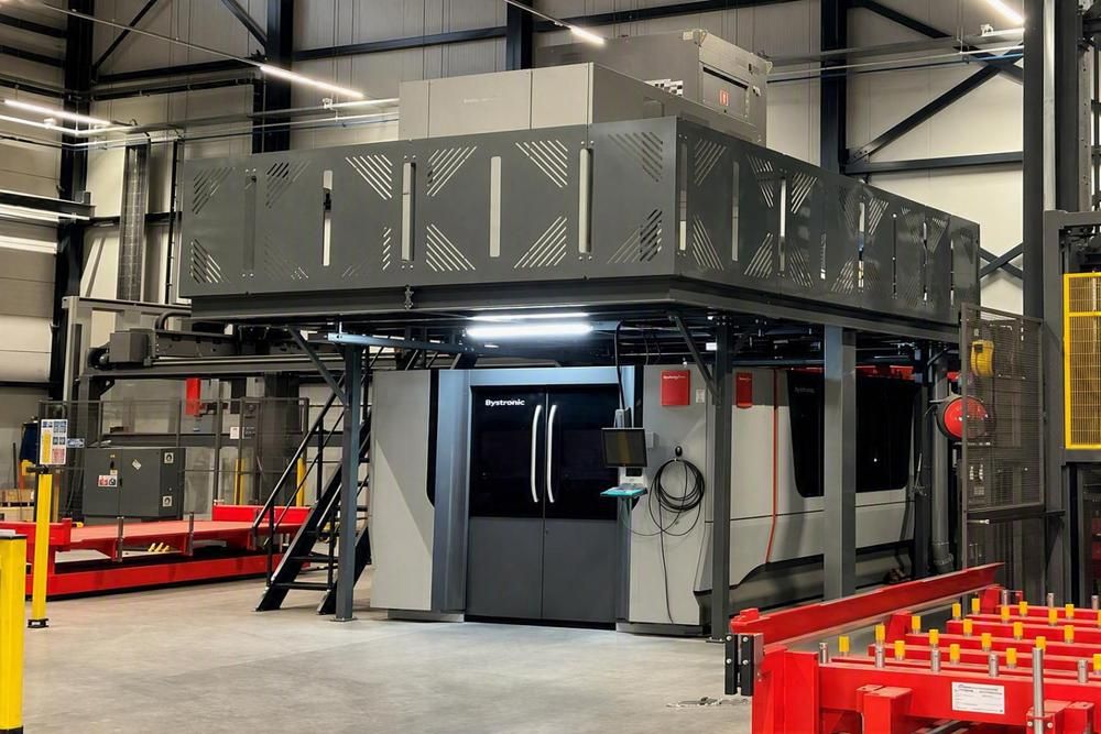 2023 Bystronic BySmart Fiber 10kW laser cutting installation