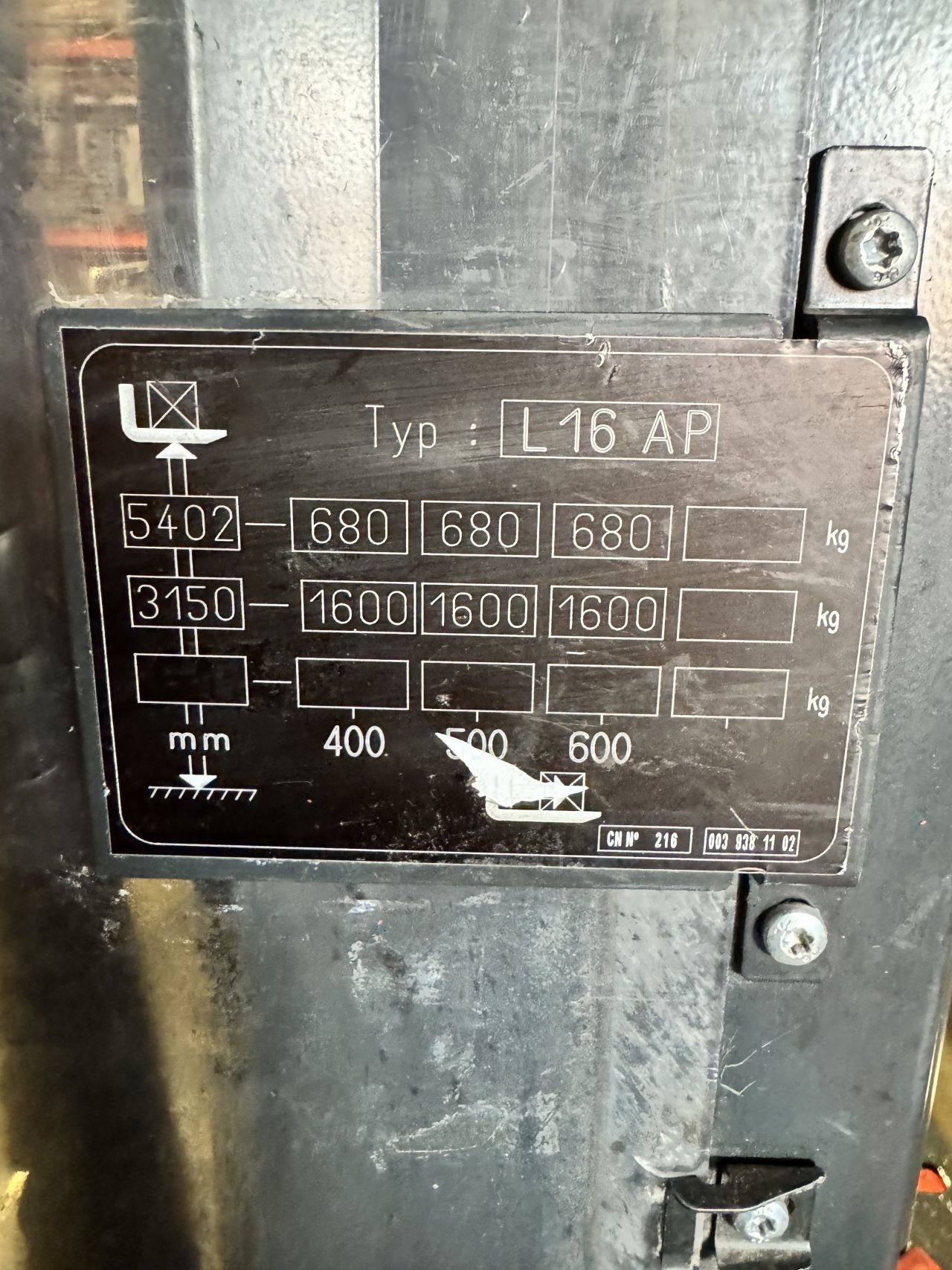 Linde L16 AP / triplex / 435cm 540cm / stapelaar
