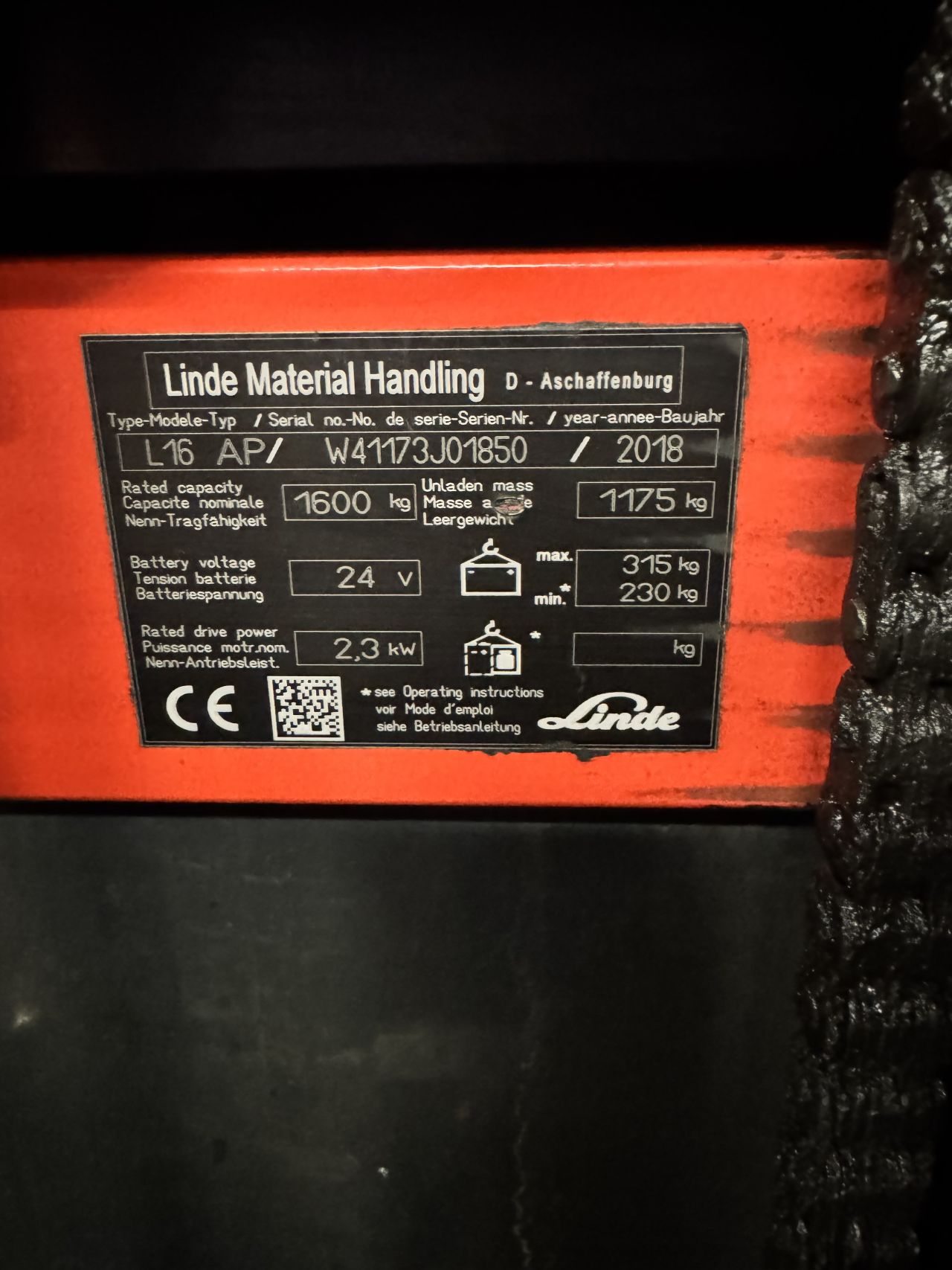 Linde L16 AP / triplex / 435cm 540cm / stapelaar