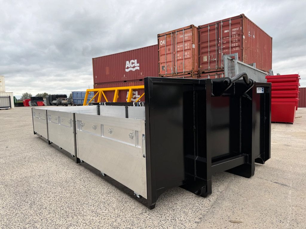 Alustahl 7meter aluminium kleppen container 2 stuks op voorraad!!