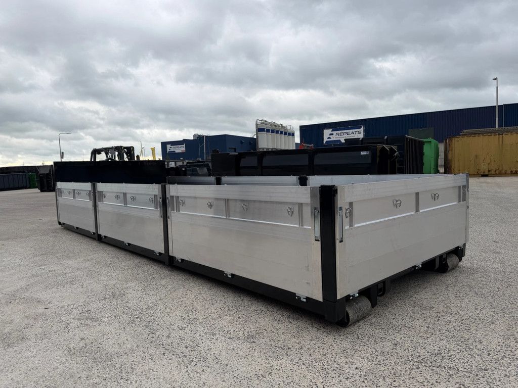Alustahl 7meter aluminium kleppen container 2 stuks op voorraad!!