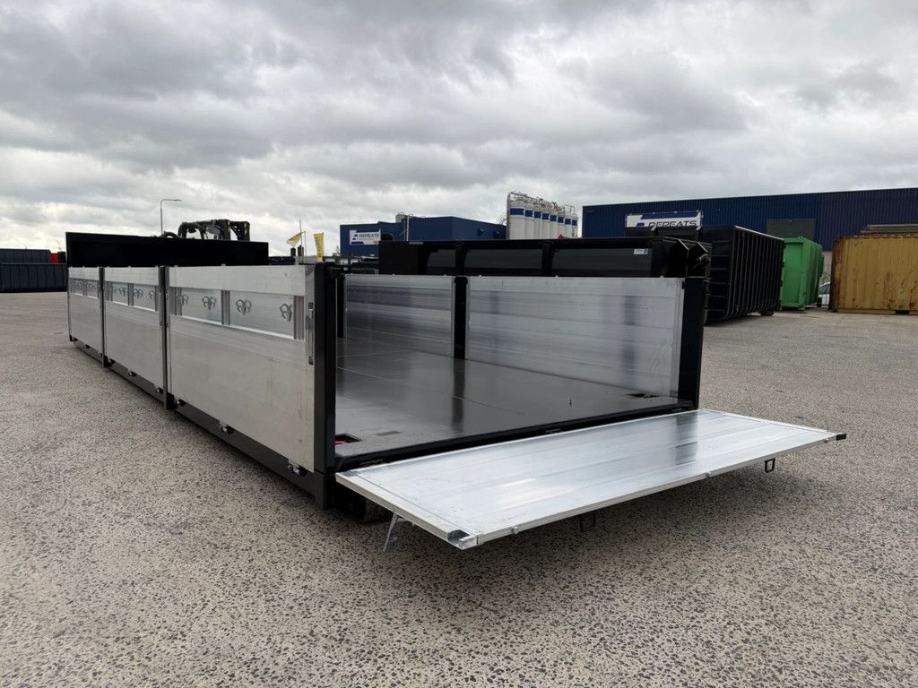 Alustahl 7meter aluminium kleppen container 2 stuks op voorraad!!