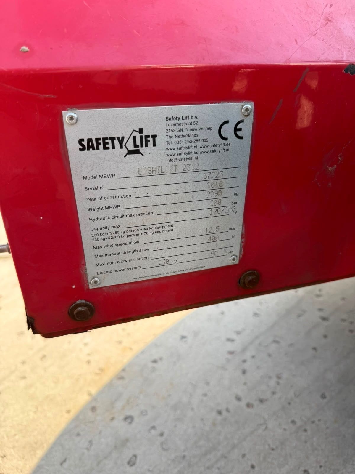 Hinowa Lightlift 23.12