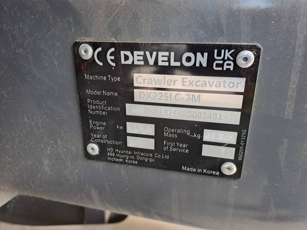 Develon DX225LC-7M (UNUSED - Multiple Units Available)