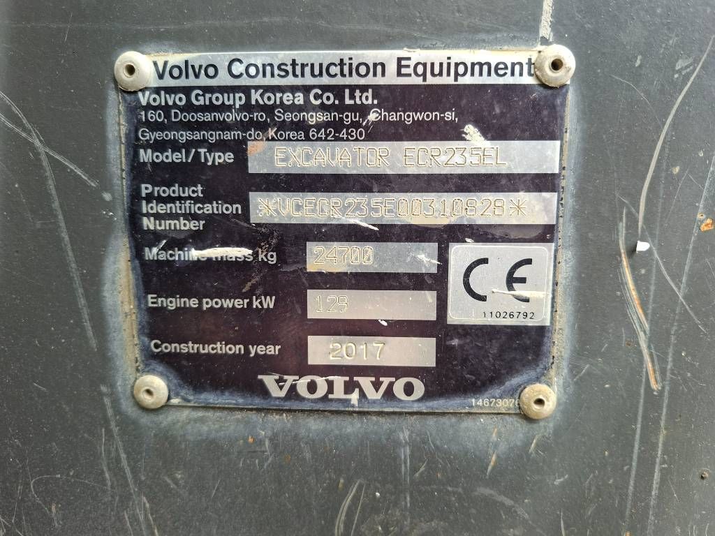 Volvo ECR235EL (+3 Buckets)
