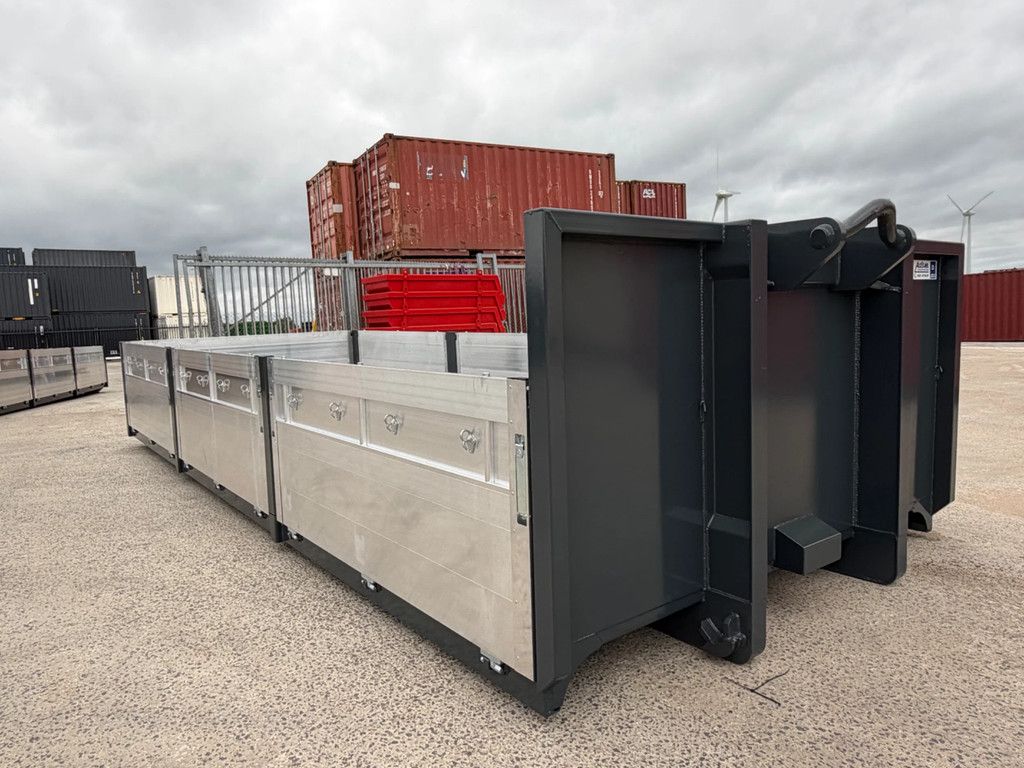 Alustahl 6,5m aluminium kleppen container