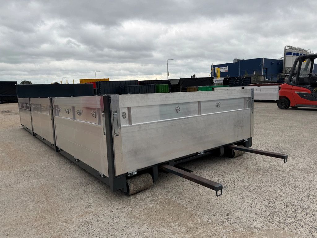 Alustahl 6,5m aluminium kleppen container