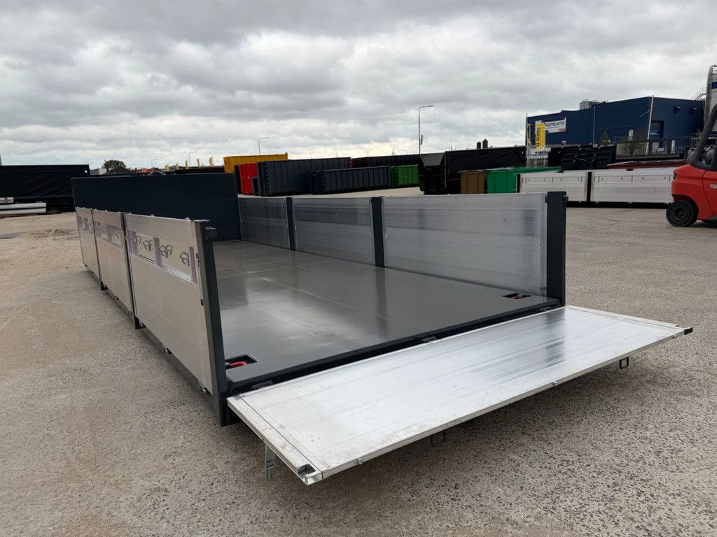 Alustahl 6,5m aluminium kleppen container