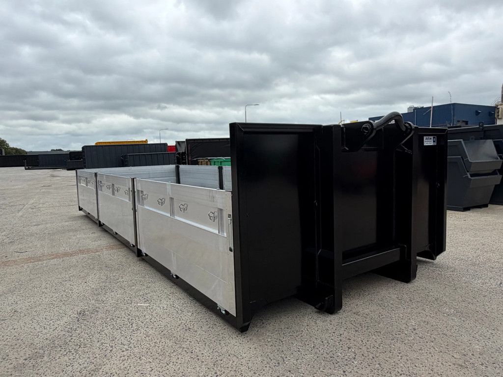 Alustahl 7meter aluminium kleppen container 2 stuks op voorraad!!